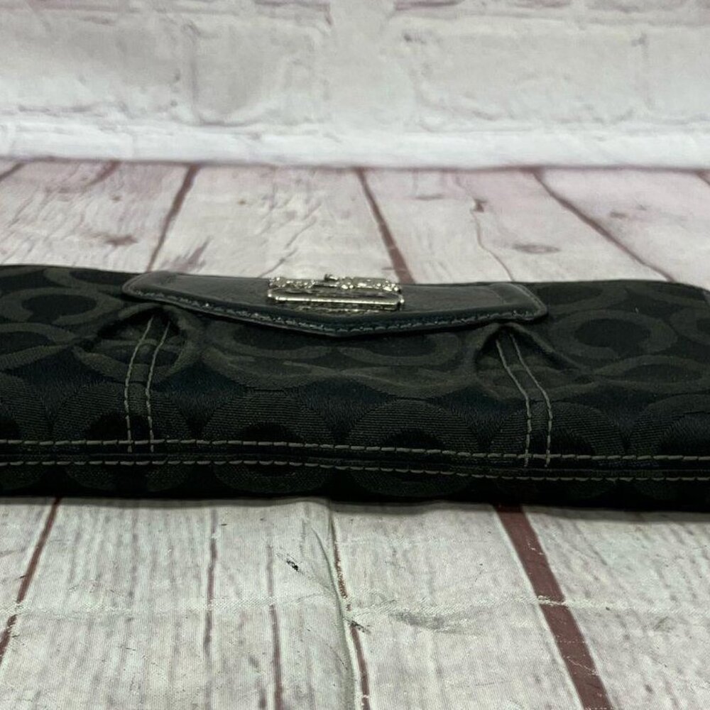 EUC Coach Madison Op Art Sateen Zip Wallet - Picture 3 of 10